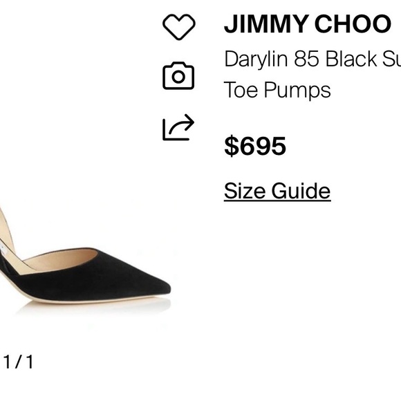 Jimmy Choo Darylin 85mm Suede and Patent Leather High Heel Pumps size 37 - Picture 7 of 7